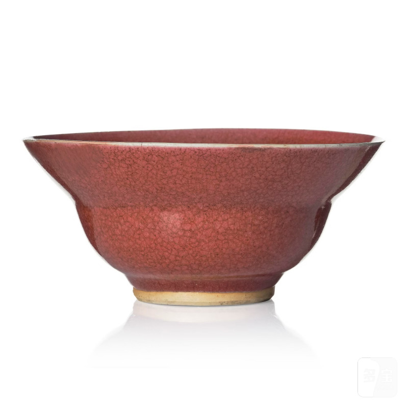 A red glazed bowl,